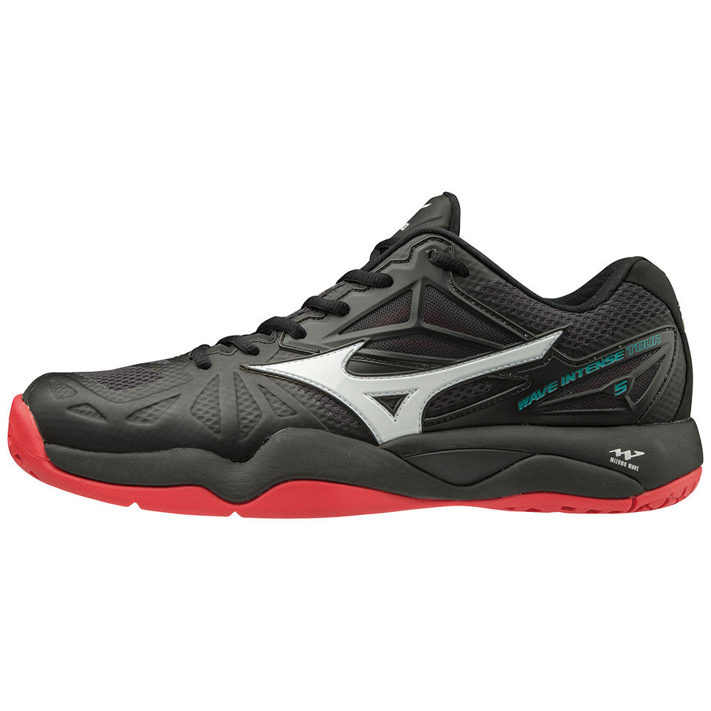 Scarpe Tennis Mizuno WAVE INTENSE TOUR 5 AC Uomo - Nere/Bianche/Rosa - 26893-XKFP